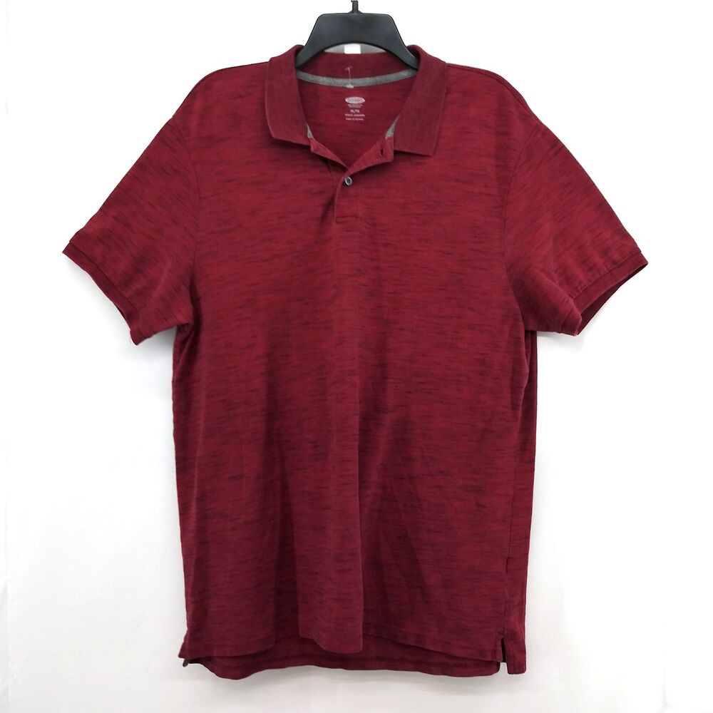 Old Navy Polo Shirt Mens Size XL Red Collared Short Sleeve Rugby Golf Outdoors